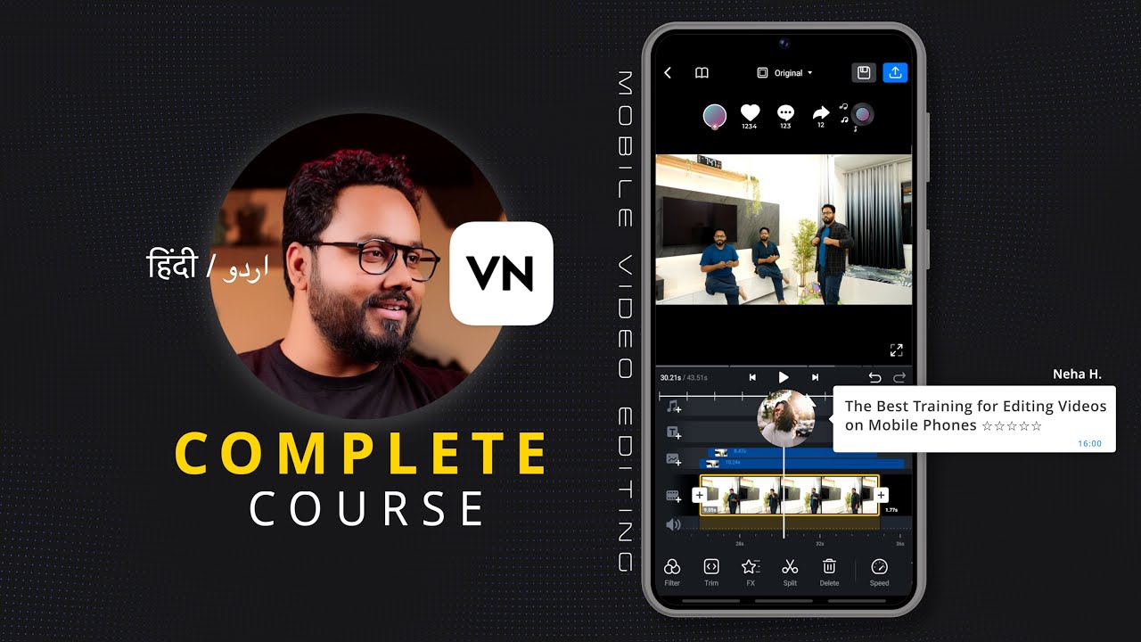 Edit Video Like a Pro on Your Phone! VN Video Editor Full Tutorial in Hindi – By Billi For You