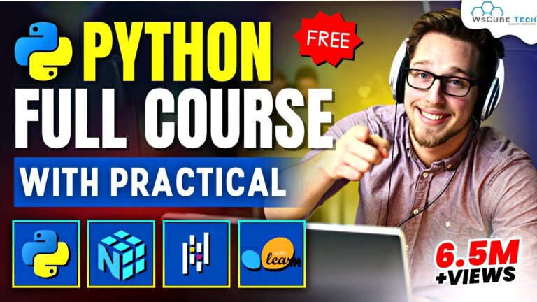 FREE ! Python Full Course for Beginners – By WsCube Tech